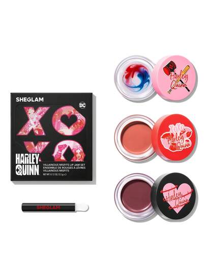 Conjunto de batom Harley Quinn X SHEGLAM Villainous Misfits